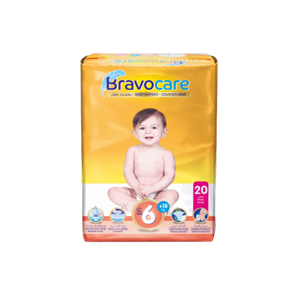 6 Bravo Care Diapers