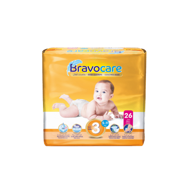 3 Bravo Care Diapers